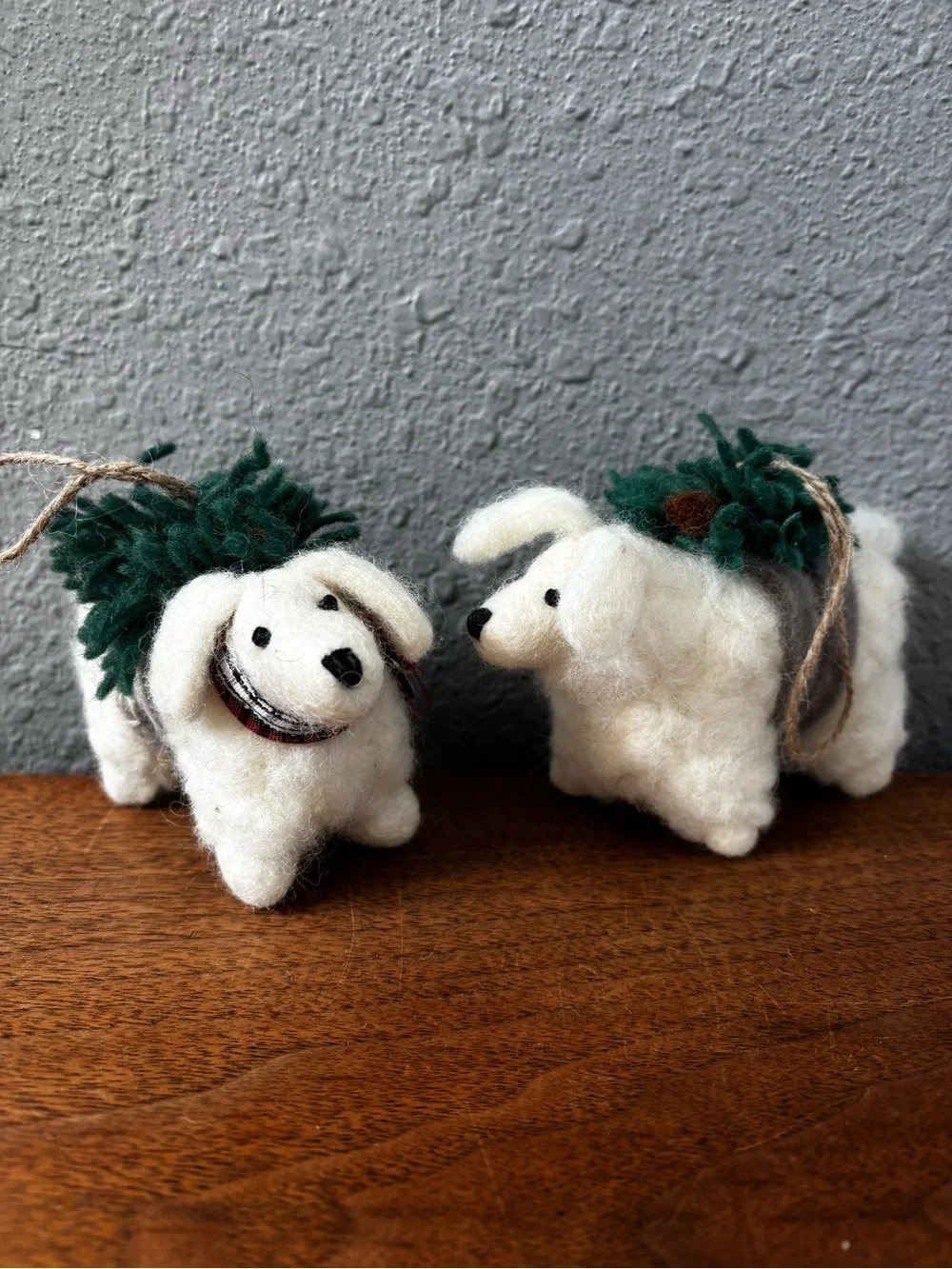 Pottery Barn Felt Animal Ornament Set (2)— Holiday Woodland Characters